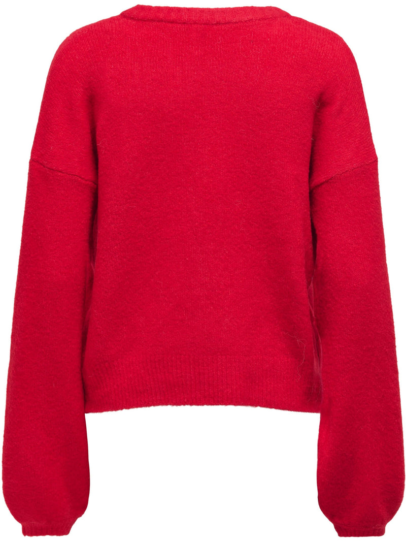 Only Isabella LS North Cardigan Racing Red