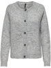 Only Allison LS O-Neck Cardigan Light Grey Melange