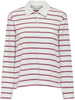 Only Sira LS Polo Bluse Burgundy Stripes