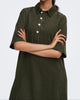 Only Gry-Nessa SS Cord Kjole Forest Night