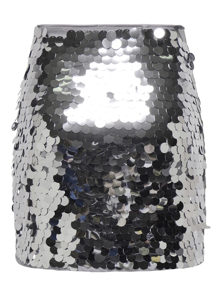 Only Nancy Sequin Nederdel Silver