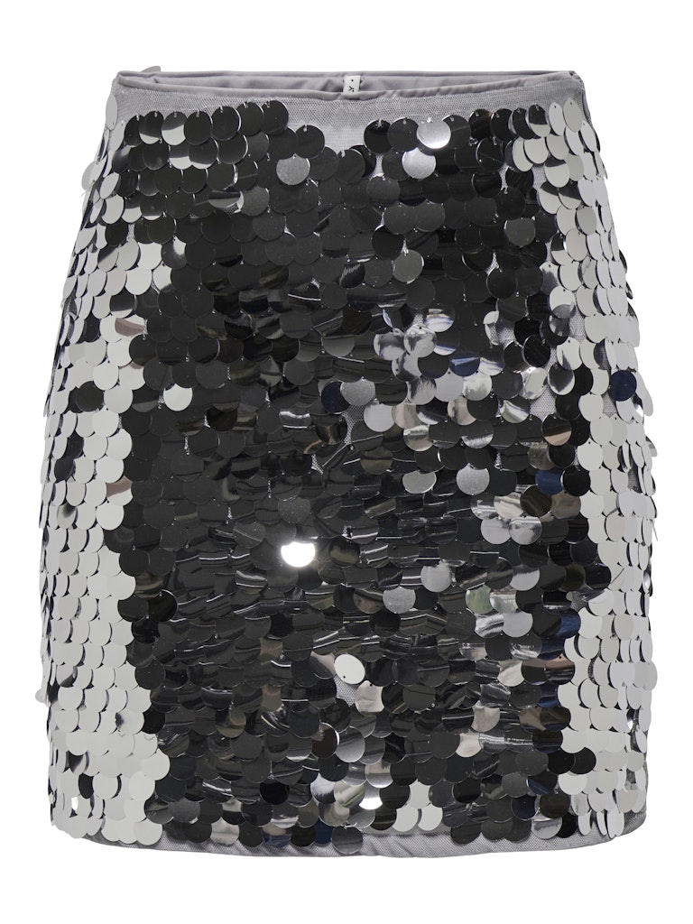 Only Nancy Sequin Nederdel Silver