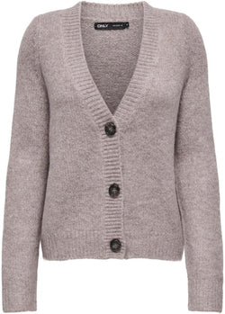 Only Zoey LS Regular Cardigan Woodsmoke/Melange