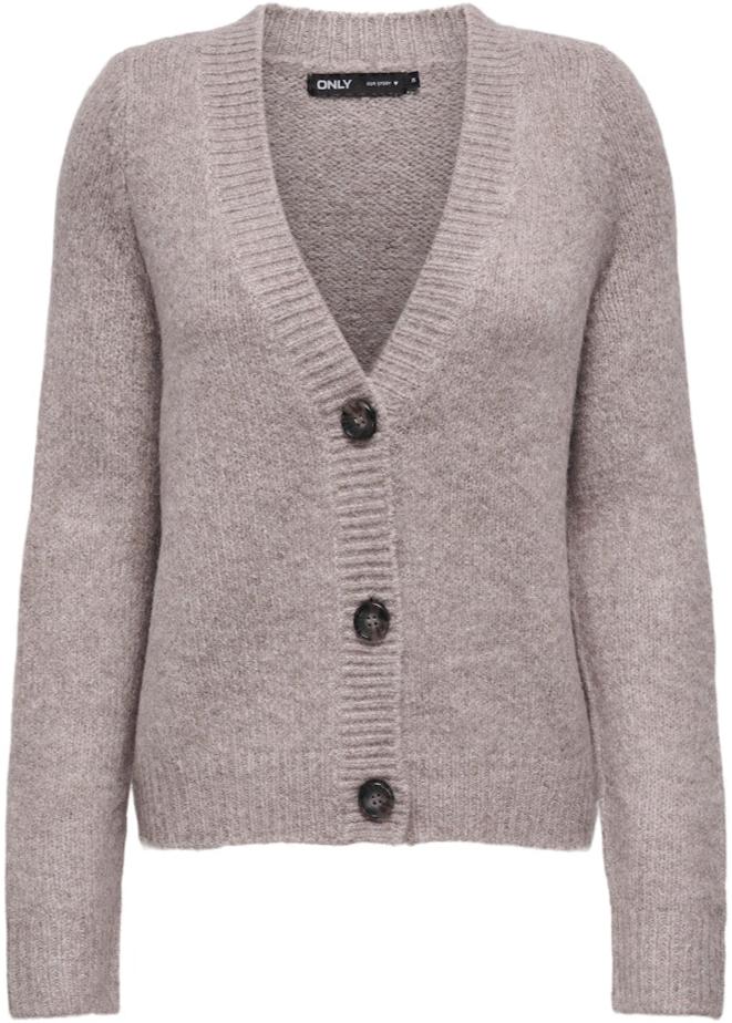 Only Zoey LS Regular Cardigan Woodsmoke/Melange