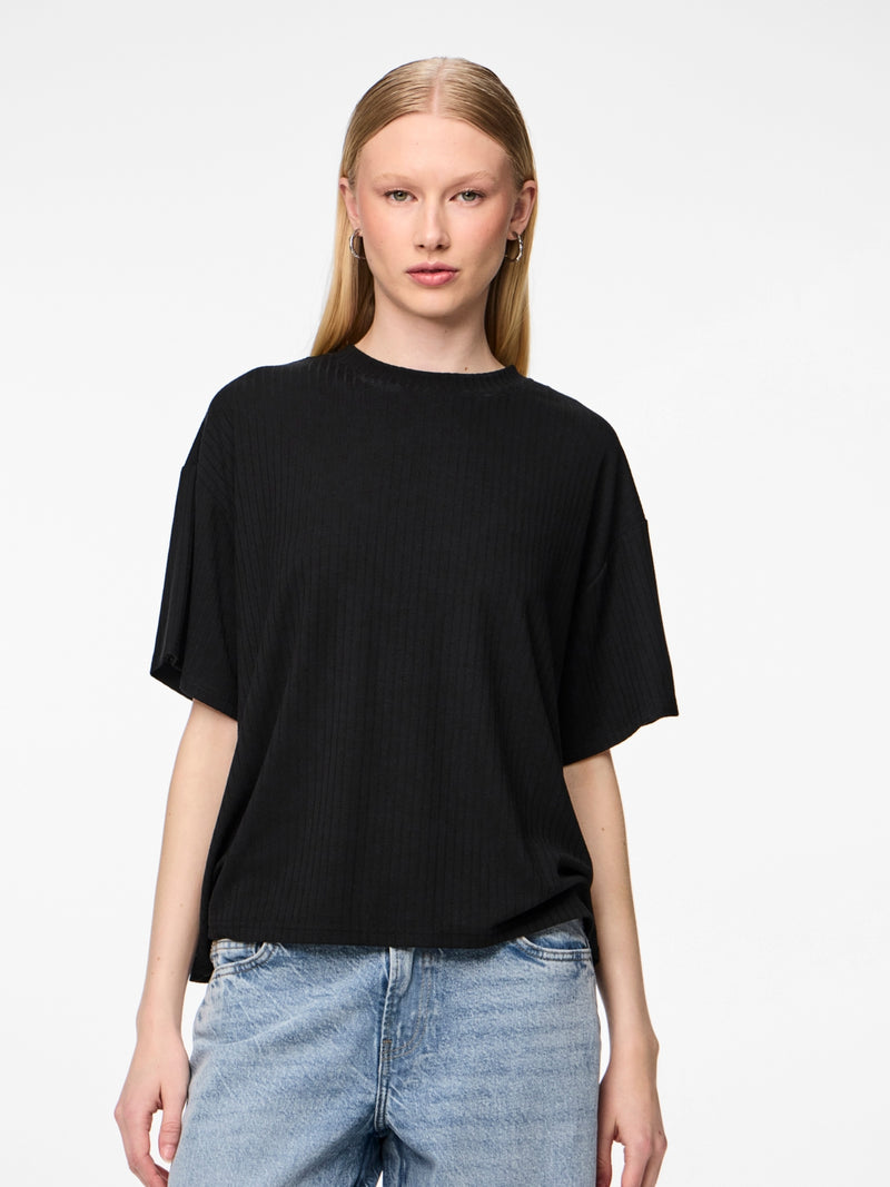 Pieces Kylie SS Oversized T-shirt Black