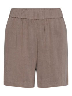 Pieces Vinsty HW Linen Shorts Fossil