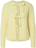 Pieces Silly LS Tie Cardigan Pale Banana