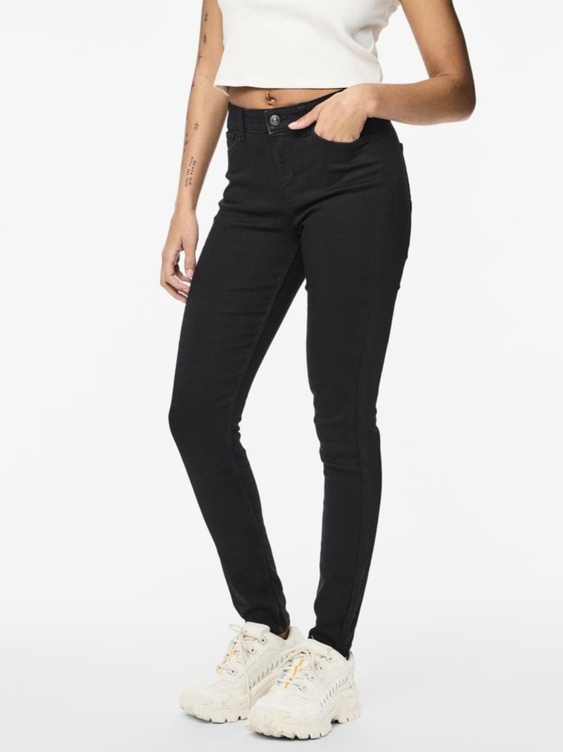 Pieces Talia MW Jeans Black