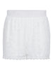 Pieces Olline MW Lace Shorts Cloud Dancer