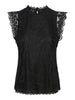 Pieces Olline Lace Top Black