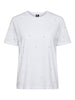 Pieces Jam SS T-shirt Bright White