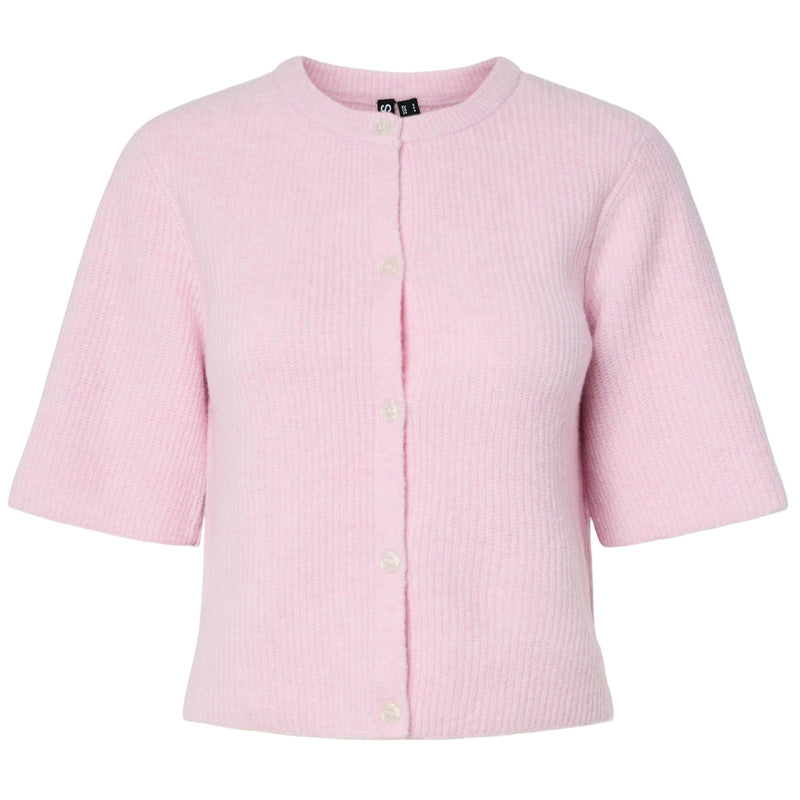 Pieces Silly SS O-Neck Knit Cardigan Roseate Spoonbill (Forudbestilling lev. start februar)