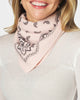 Neo Noir Adelina Paisley Knit Tørklæde Powder