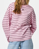 Pieces Sadie LS Barrel Sleeve Top Roseate Spoonbill/Tawny Port