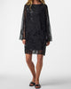 Pieces Vita LS Kjole Asphalt/Dark Grey Sequins