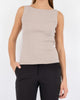 Neo Noir Talia Glitter Knit Top Sand