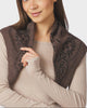 Neo Noir Adelina Paisley Knit Tørklæde Brown Melange