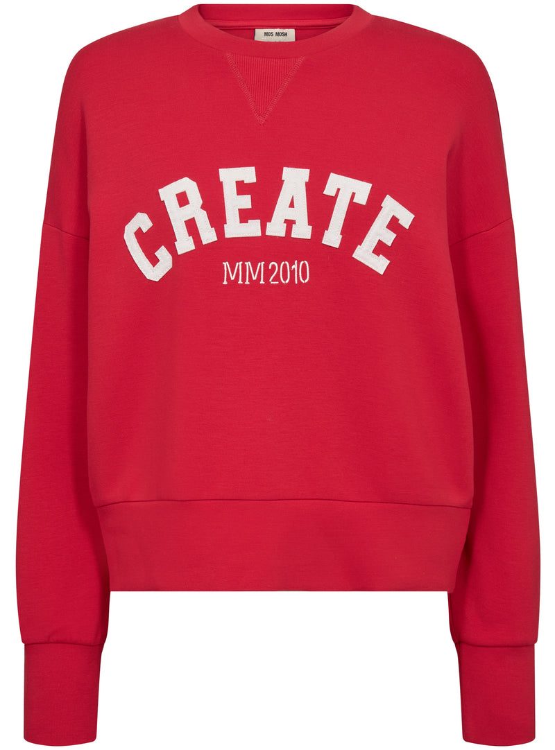 Mos Mosh Celli LS Sweatshirt Chinese Red