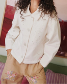 Sissel Edelbo Vintage Jakke White Napkin, fin detaljeret jakke