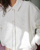 Sissel Edelbo Vintage Jakke White Napkin, fin detaljeret jakke