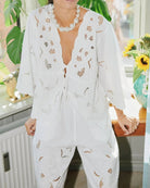 Sissel Edelbo Adeline Top Ecru, hvid bluse