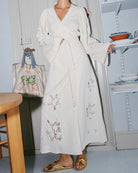 Sissel Edelbo Winfrey Wrap Kjole Off White, sød kjole