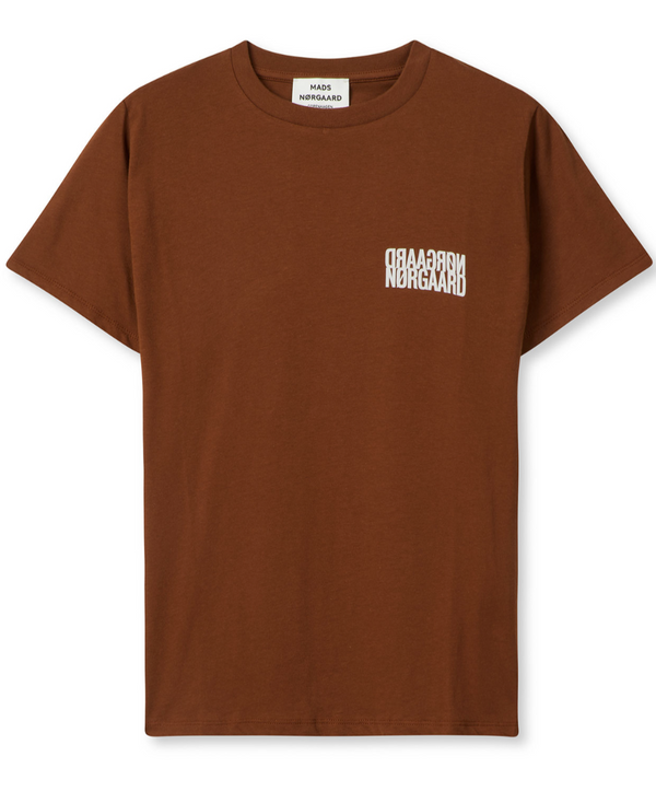 Mads Nørgaard Single Organic Trenda M T-shirt Cambridge Brown