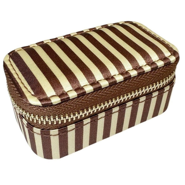 Pico Small Jewelry Box Brown Stripe