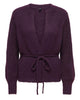 Only Fiona LS String Cardigan Plum Perfect