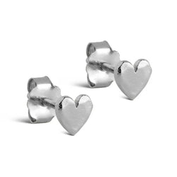 Enamel Heart Studs