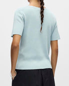 Object Kelly SS V-Neck Cardigan Winter Sky NOS26, blå cardigan