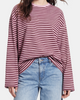 Pieces Sadie LS Top T-Shirt Roseate Spoonbill/Tawny Port NO26