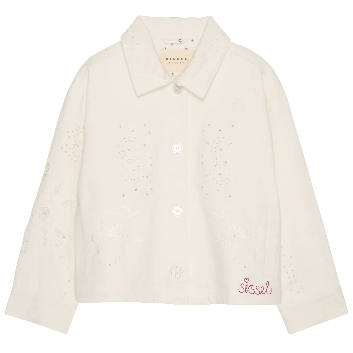 Sissel Edelbo Vintage Jakke White Napkin, fin detaljeret jakke