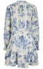 Neo Noir Roberta Flower Flow Kjole Light Blue