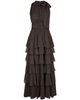 Neo Noir Marli Solid Chiffon Kjole Dusty Brown