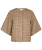 Neo Noir Rosella Boucle Mini Jakke Taupe
