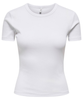 Only Val SS O-Neck Top Bright White