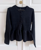 Only Piruet LS Peplum Cardigan Black