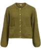 Object Saggia LS Knit Cardigan Fir Green