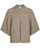 Neo Noir Benuta Fluffy Knit Cardigan Beige Melange