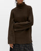 Object Mali L/S Lo Rollneck Strik Seal Brown