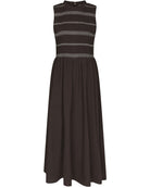 Atika Deco Smock Kjole Dark Brown fra Neo Noir, brun kjole