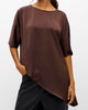 Object Chilli SS Asymmetric Slit Top Seal Brown
