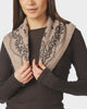 Neo Noir Adelina Paisley Knit Tørklæde Beige Melange