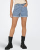Only Vega HW Mom Denim Shorts Light Blue Denim