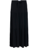 Object Sanne MW Long Layer Nederdel Black NOS26