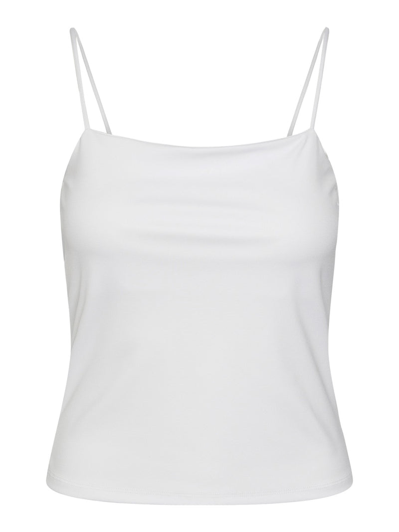 Pieces Minni Strap Top White