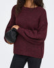 Only Nellie LS O-Neck Strik Winetasting
