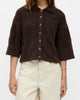 Object Kaisa Flora 3/4 Knit Cardigan Seal Brown