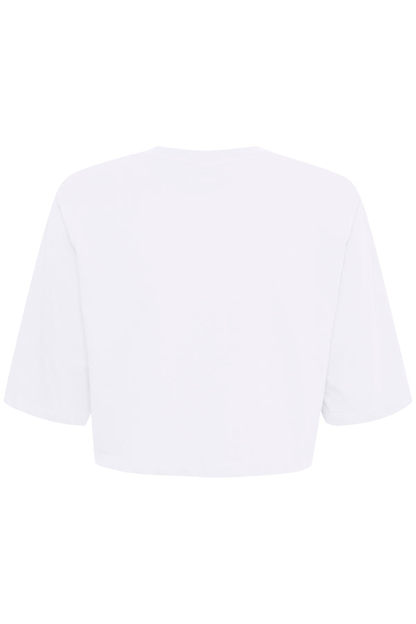 Gestuz Jory Cropped T-shirt White